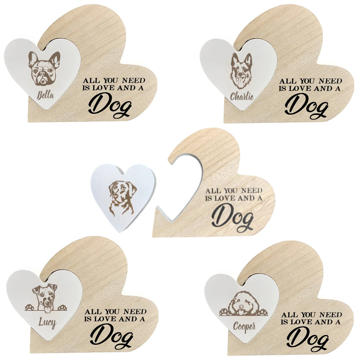 Personalised Engraved All You Need Is Love And A Dog Plaque