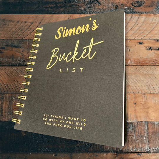 Bucket List Book Journal Personlised