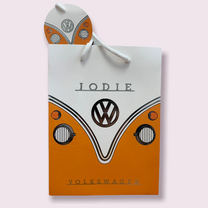 Personalised Volkswagen VW T1 Camper Bus Gift Bag 23cm