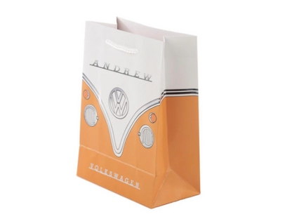 Personalised Volkswagen VW T1 Camper Bus Gift Bag 23cm