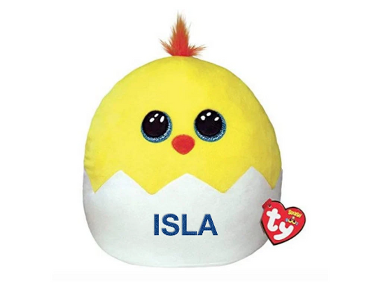 Personalised TY Squish-A-Boos Plush Popper The Chick 10"