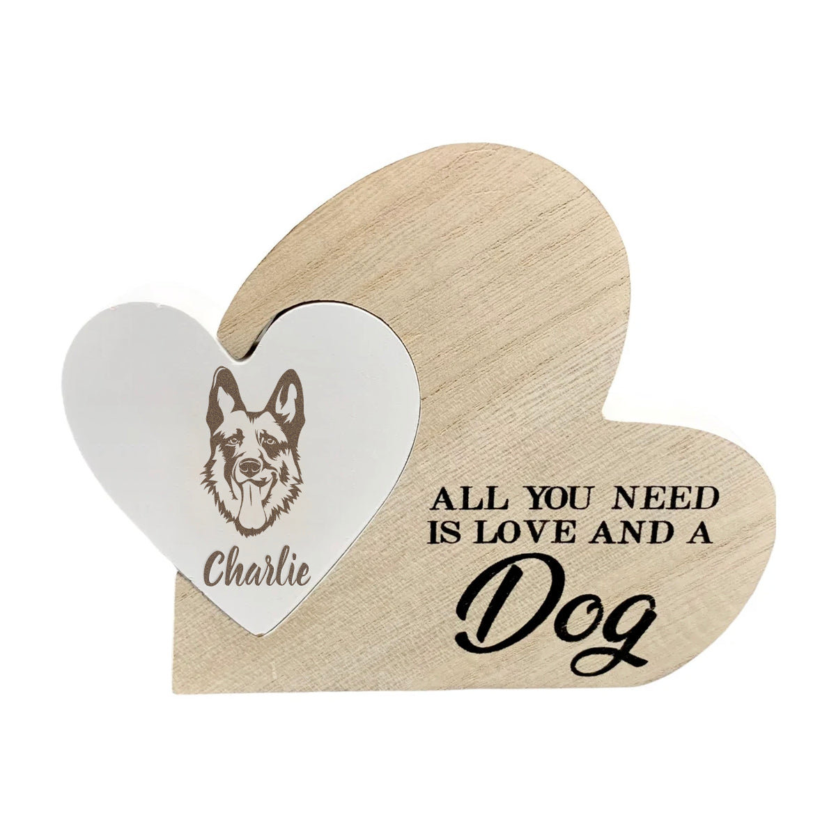 Personalised Engraved All You Need Is Love And A Dog Plaque