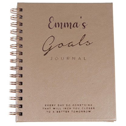 Goals Journal Planner Beige A5