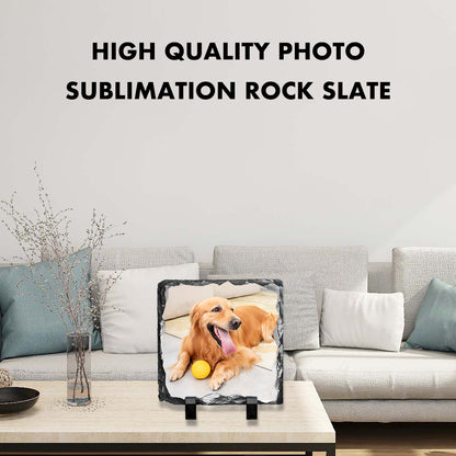 Large Rock Slate Square Photograph Frame 14cm