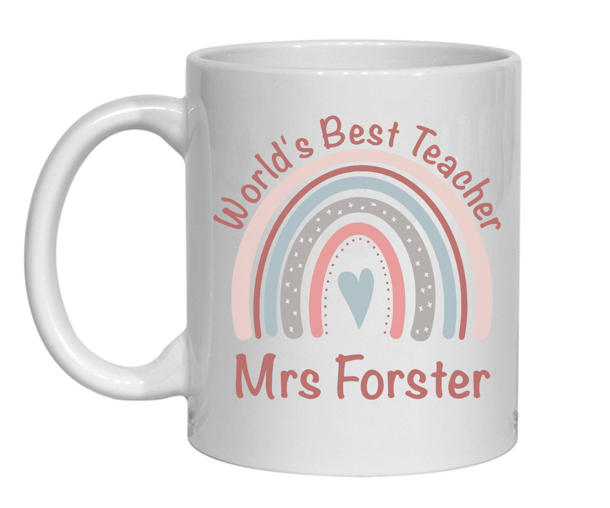 Personalised Worlds Best Teacher 11oz Mug
