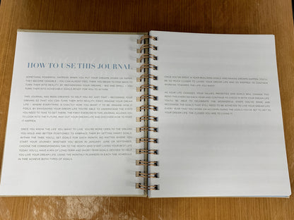 Goals Journal Planner Beige A5