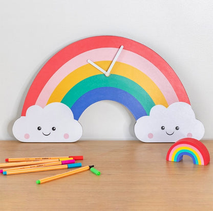 Personalised Rainbow Shaped Clock