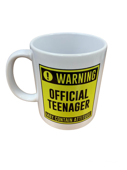 Warning Official Teenager May Contain Attitude Mug