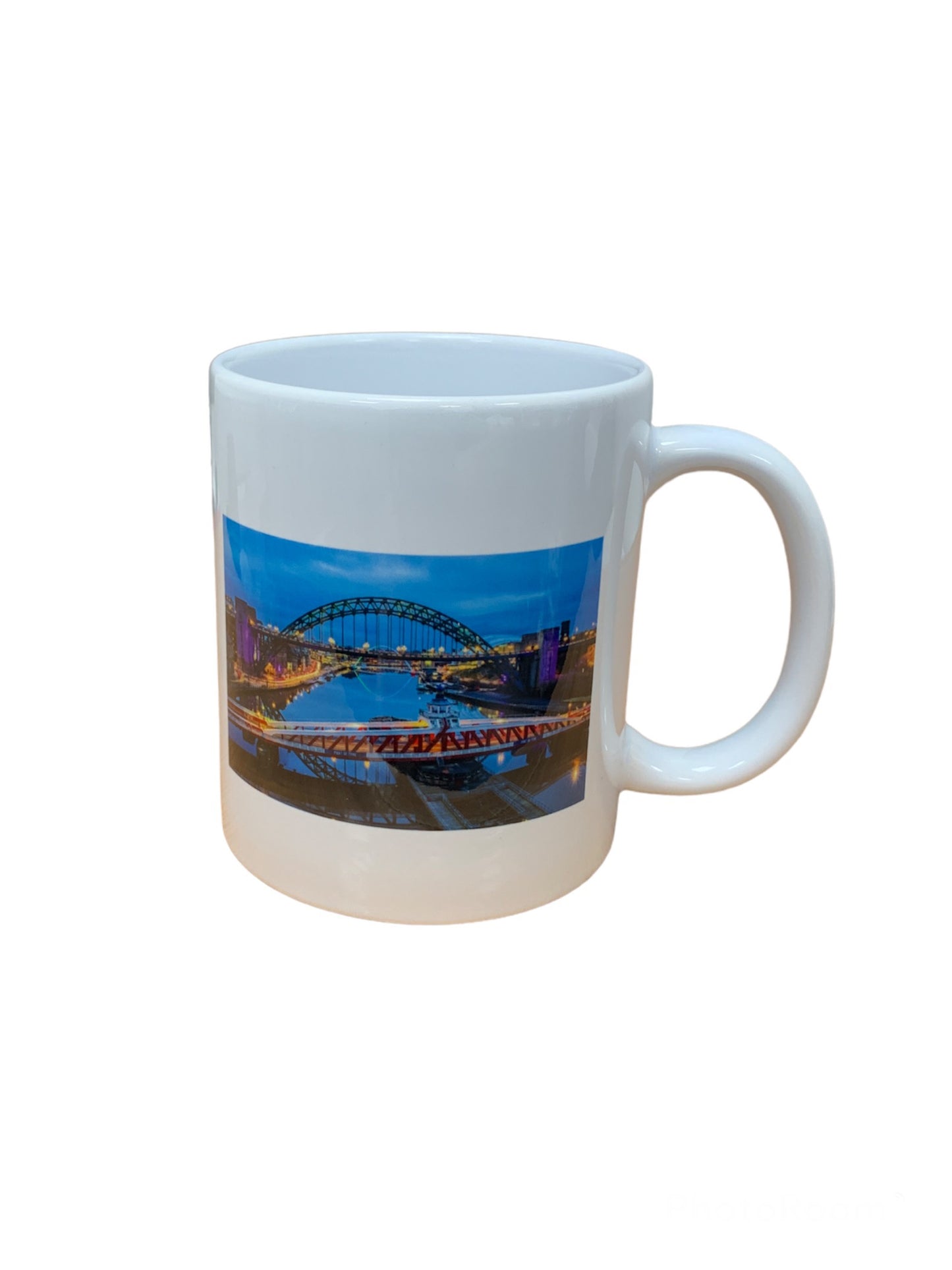 Newcastle UK City Bridges A4 Jigsaw Puzzle 126 Piece and Mug Set