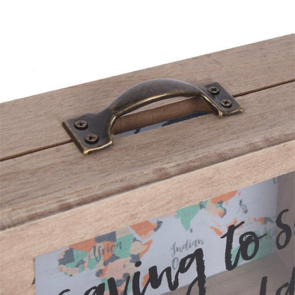 Personalised Saving Fund To See The World Money Box