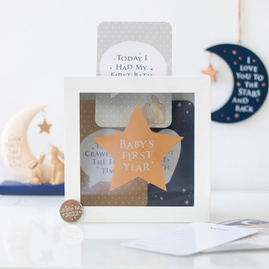 Baby's First Year Milestone Cards & White Box