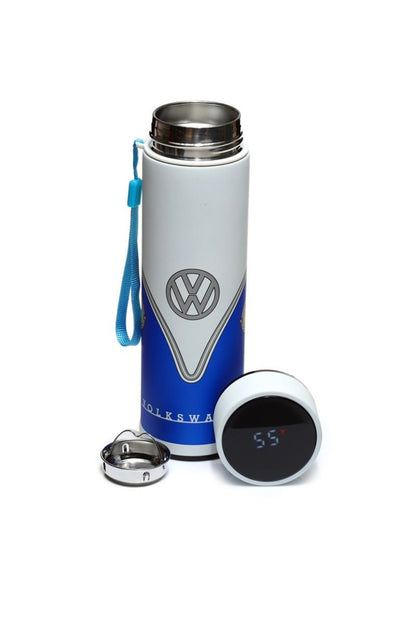 Personalised Engraved Volkswagen VW T1 Camper Stainless Steel Flask Hot & Cold Insulated Digital Thermometer