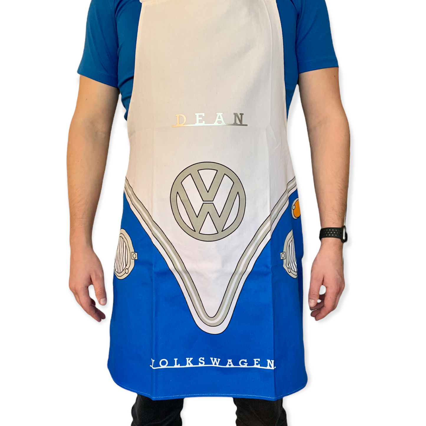 Personalised Cotton Apron Volkswagen VW T1 Campervan cooking accessory