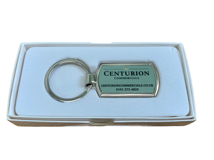 Stainless Steel Oblong Keyring x10