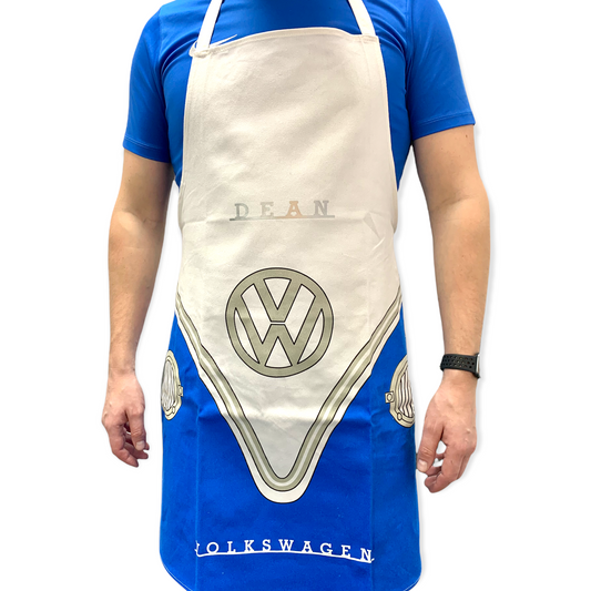 Personalised Cotton Apron Volkswagen VW T1 Campervan cooking accessory