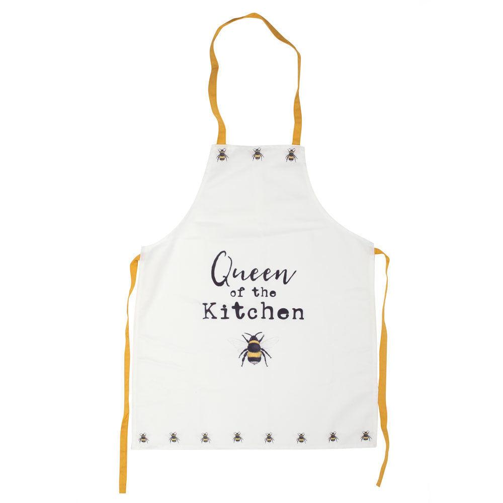 Queen of the Kitchen White Apron