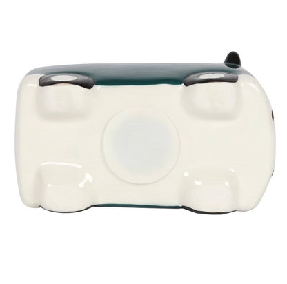Green Classic Campervan Style Ceramic Money Box
