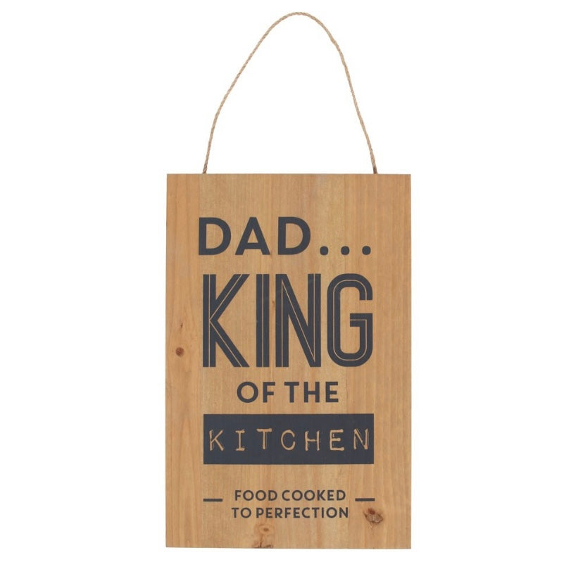 King of the Kitchen Hanging Sign