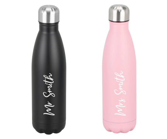 Teacher Gift Personalised with Name - Thank You Leaving Engraved Water Bottle from Student