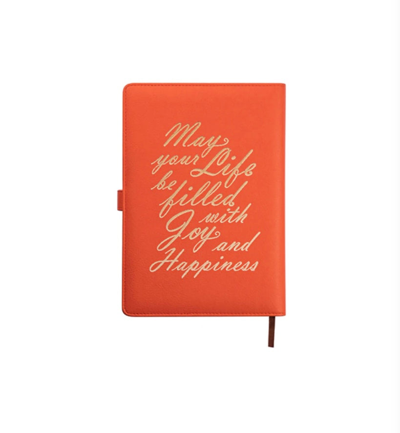 Personalised Engraved Leather A5 Notebook