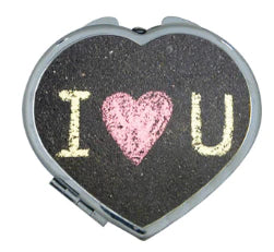 Heart Shaped Compact Mirror x10