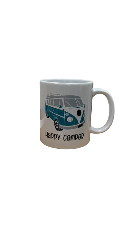 Campervan Happy Camper Novelty Mug