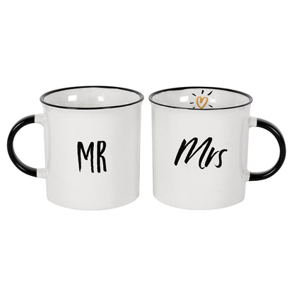 Mr and Mrs Couples Mug Set