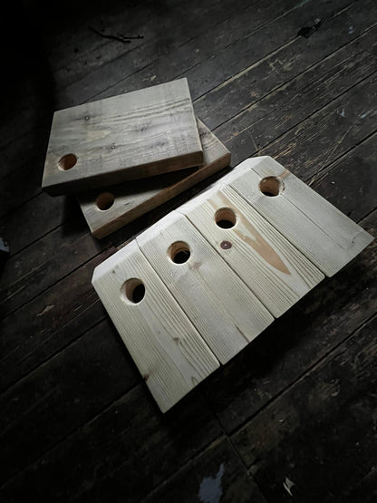 Handmade Laser Engraved Wooden Balance Wine Holder