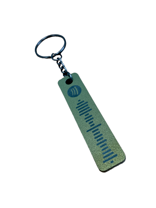 Spotify Keyring Personalised Engraved Spotify Code Keyring