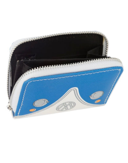 Volkswagen VW T1 Camper Van Zip Around Wallet Purse Red/Blue