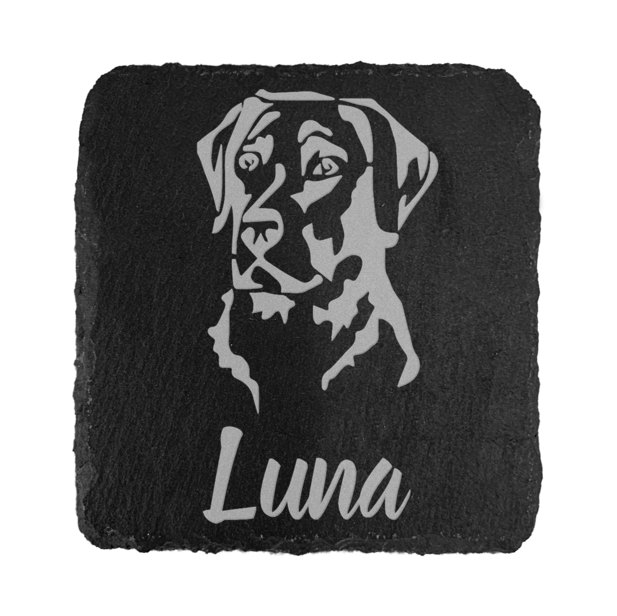 Personalised Labrador Gift Slate Coaster