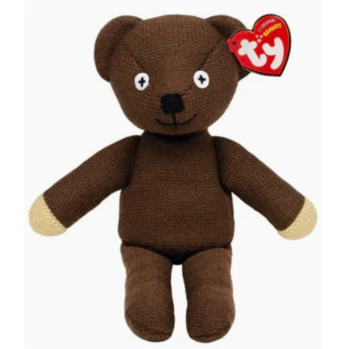 Ty Beanie Mr Bean Brown Teddy Bear 9 Inch