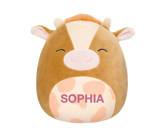 Personlised Squishmallows Nassim the Cow 7.5"