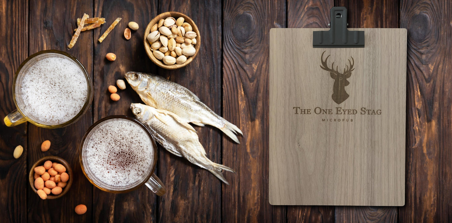 Menu Boards Engraved Wooden Personalised Clipboard A4 (Pack of 10)