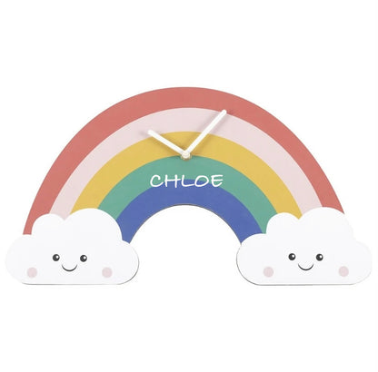 Personalised Rainbow Shaped Clock