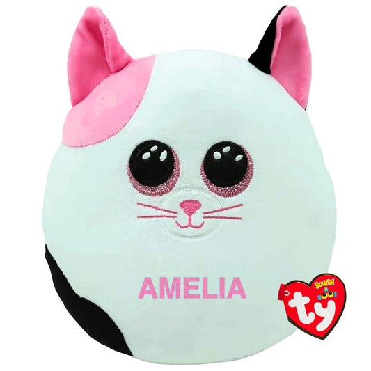 Personalised Ty Squishaboo Muffin Cat Plush